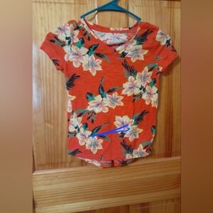 Old Navy Girls floral tee